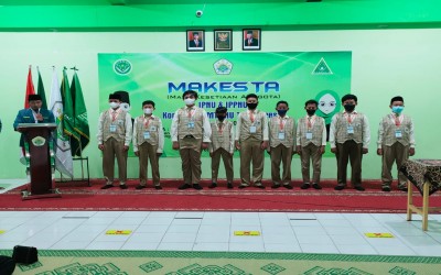 Pelantikan Anggota IPNU dan IPPNU Komisariat MTs NU Trate Gresik Masa Khidmat 2021/2022